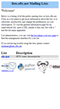 Mobile Screenshot of lists.oftc.net